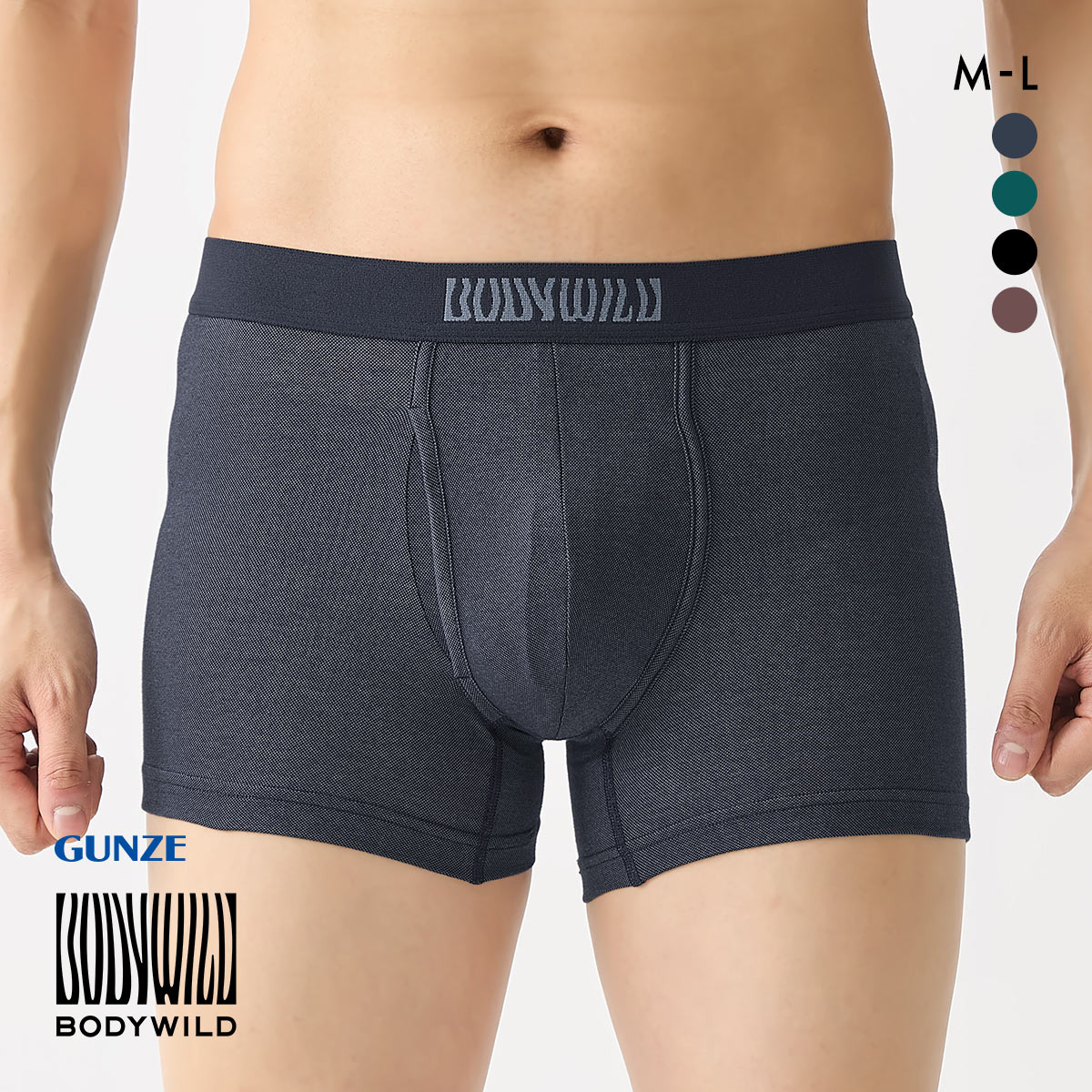 グンゼ ボディワイルド ビームス ボクサーパンツ メンズ GUNZE BODY WILD by BEAMS DESIGN BORDER