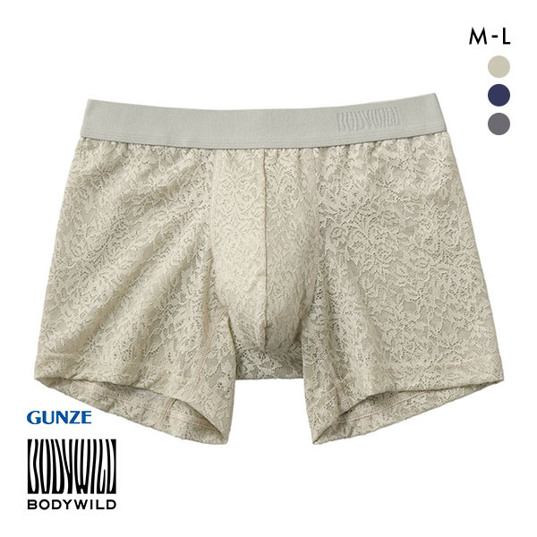 グンゼ GUNZE ボディワイルド BODY WILD ボクサーパンツ 日本製 メンズ 前閉じ 総レース