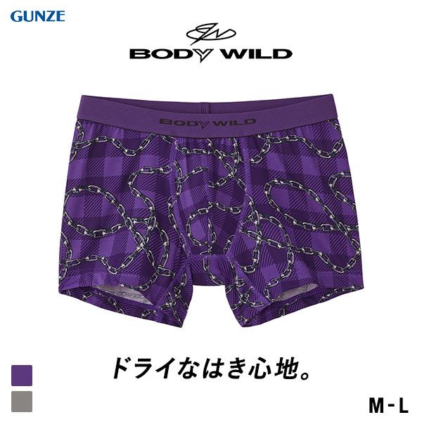 グンゼ GUNZE ボディワイルド BODY WILD ボクサーパンツ メンズ MODISH 前とじ チェーン柄