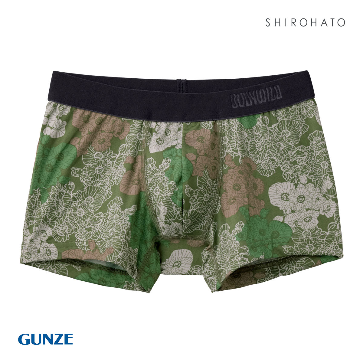 グンゼ GUNZE ボディワイルド BODY WILD ボクサーパンツ メンズ 吸汗速乾 前とじ(KH-カーキ-M)