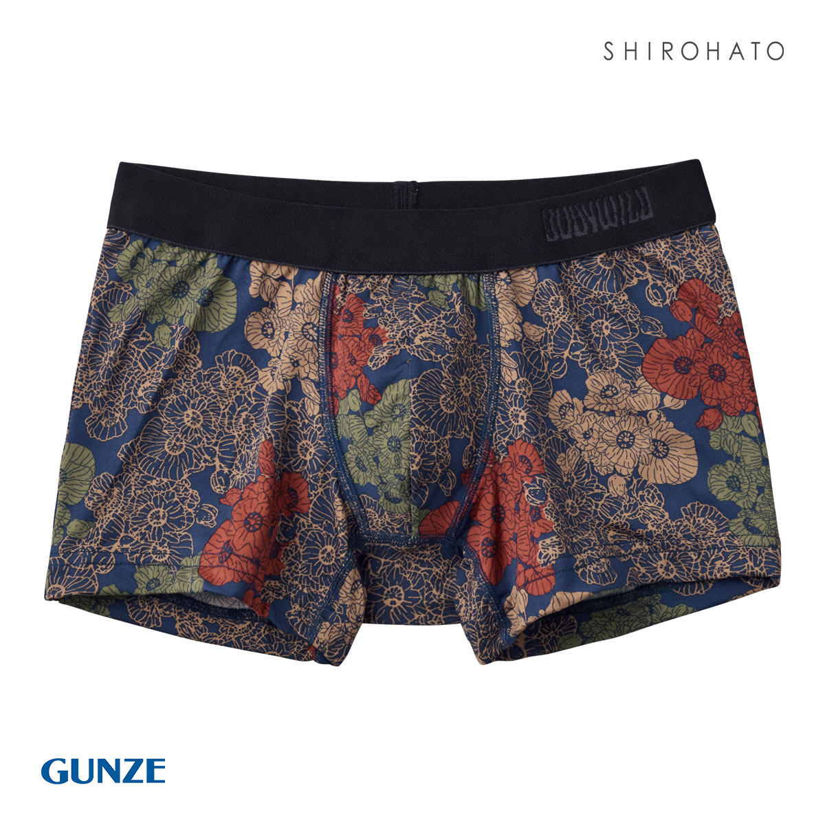 グンゼ GUNZE ボディワイルド BODY WILD ボクサーパンツ メンズ 吸汗速乾 前とじ(NV-ネイビー-M)