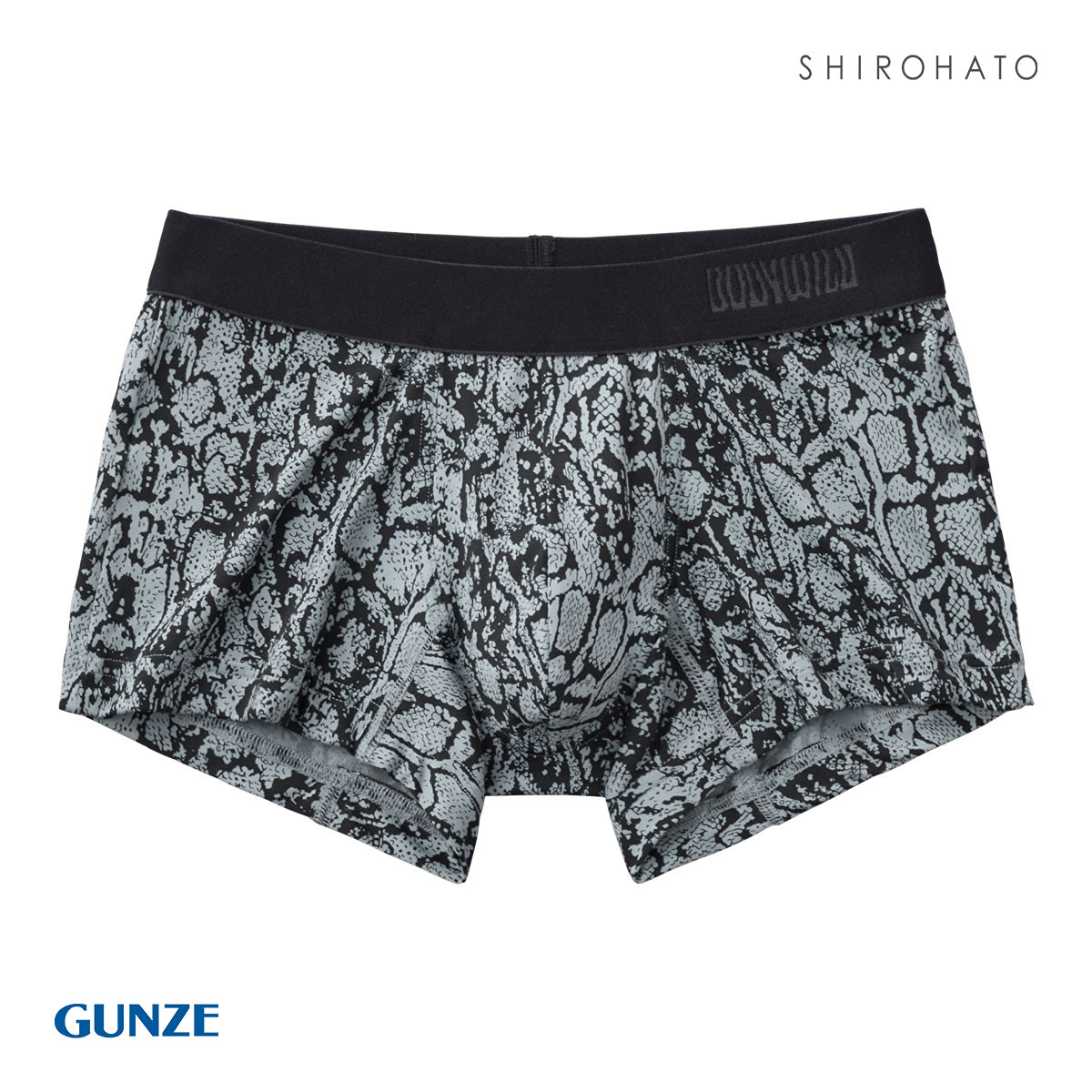グンゼ GUNZE ボディワイルド BODY WILD ボクサーパンツ メンズ 吸汗速乾 ローライズボクサー 前とじ(GY-グレー-M)