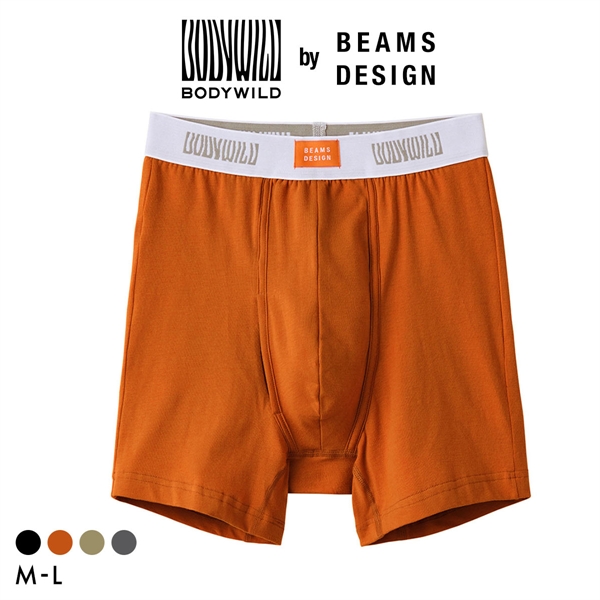 グンゼ BODY WILD by BEAMS DESIGN オーガニックコットン ボクサーパンツ メンズ ビームス GUNZE ボディワイルド 前あき