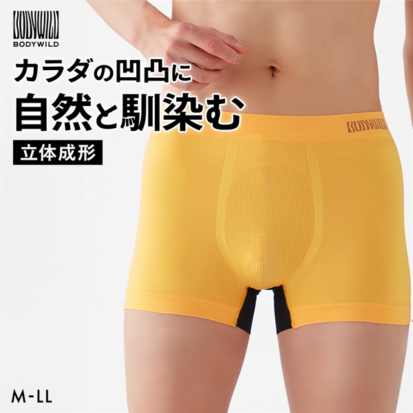 グンゼ BODY WILD 前マチメッシュ 成型 ボクサーパンツ 前閉じ メンズ ベンチレーション GUNZE ボディワイルド カットオフ
