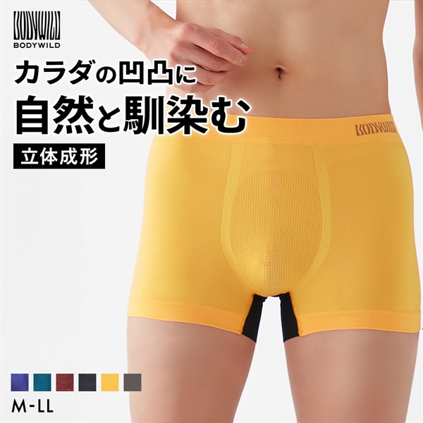 グンゼ BODY WILD 前マチメッシュ 成型 ボクサーパンツ 前閉じ メンズ ベンチレーション GUNZE ボディワイルド カットオフ