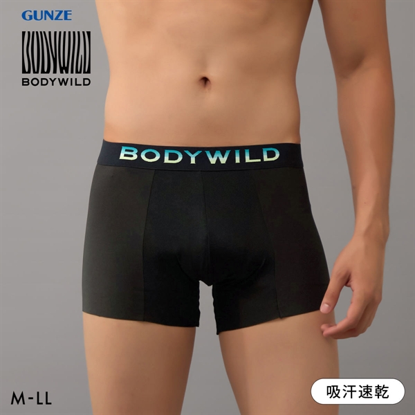 グンゼ BODY WILD メッシュカットオフ ボクサーパンツ 前閉じ メンズ ベンチレーション GUNZE ボディワイルド
