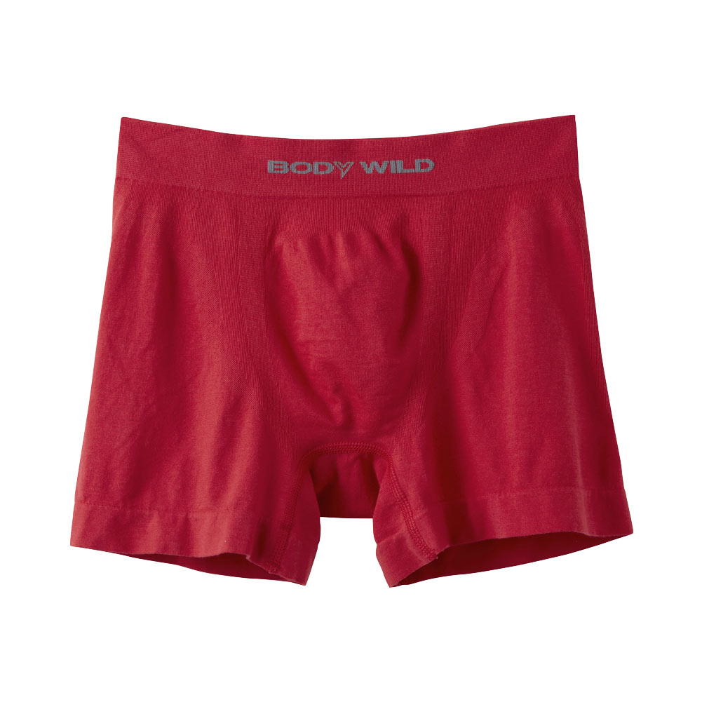 グンゼ GUNZE ボディワイルド BODYWILD ボクサーパンツ メンズ 前とじ 立体成型 ソリッド(RE-レッド-M)