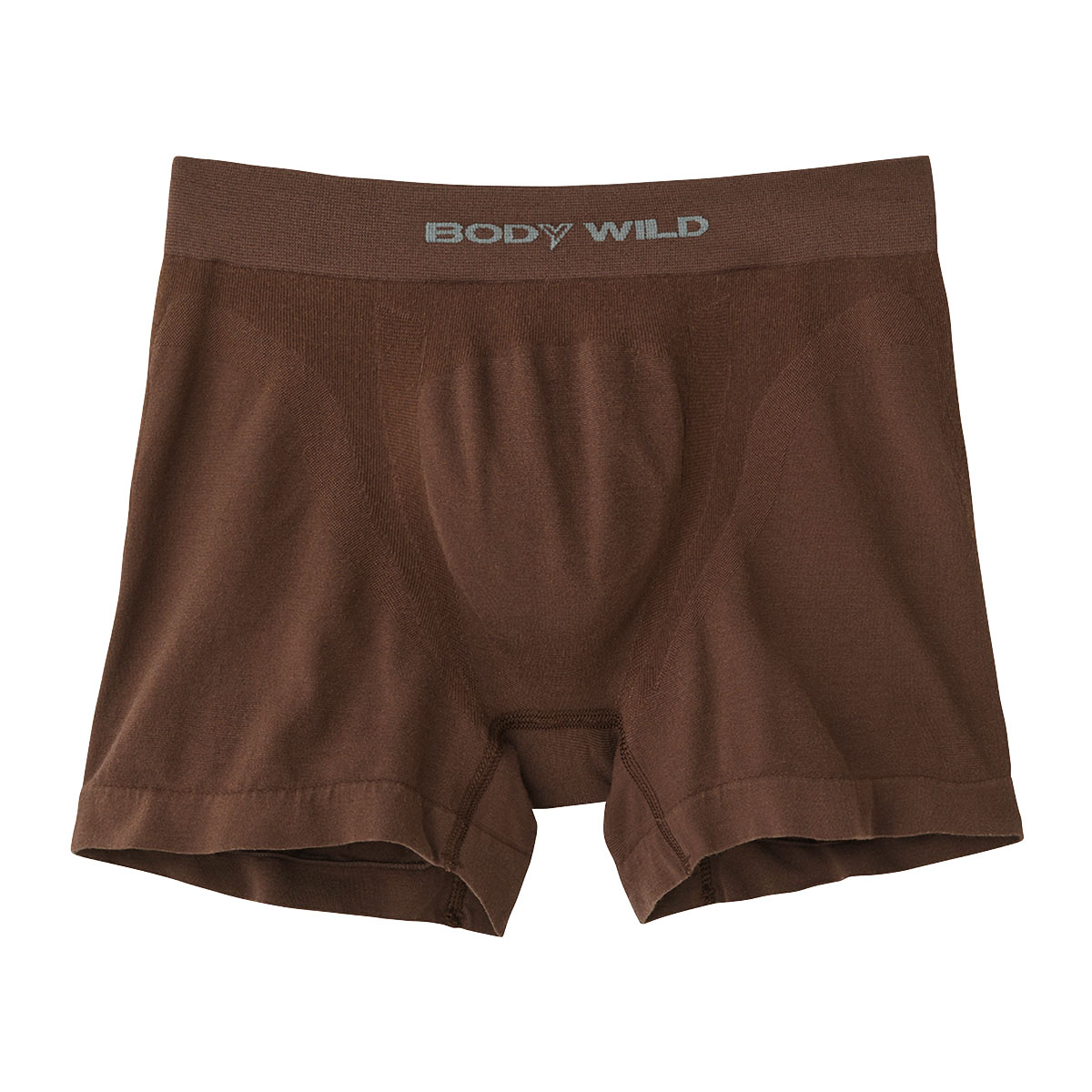 グンゼ GUNZE ボディワイルド BODYWILD ボクサーパンツ メンズ 前とじ 立体成型 ソリッド(DBR-ダークブラウン-M)