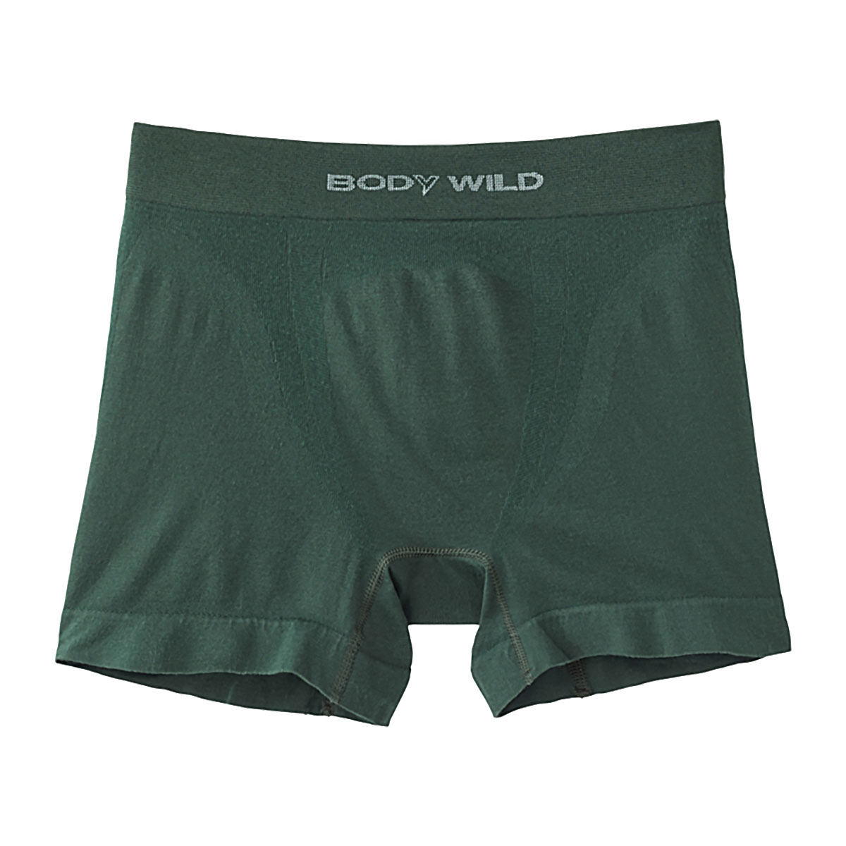 グンゼ GUNZE ボディワイルド BODYWILD ボクサーパンツ メンズ 前とじ 立体成型 ソリッド(DGR-濃グリーン-M)