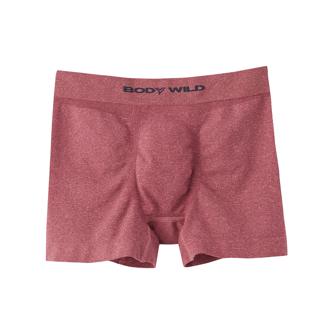 グンゼ GUNZE ボディワイルド BODYWILD ボクサーパンツ メンズ 前とじ 立体成型 メランジ調(WI-ワイン-M)