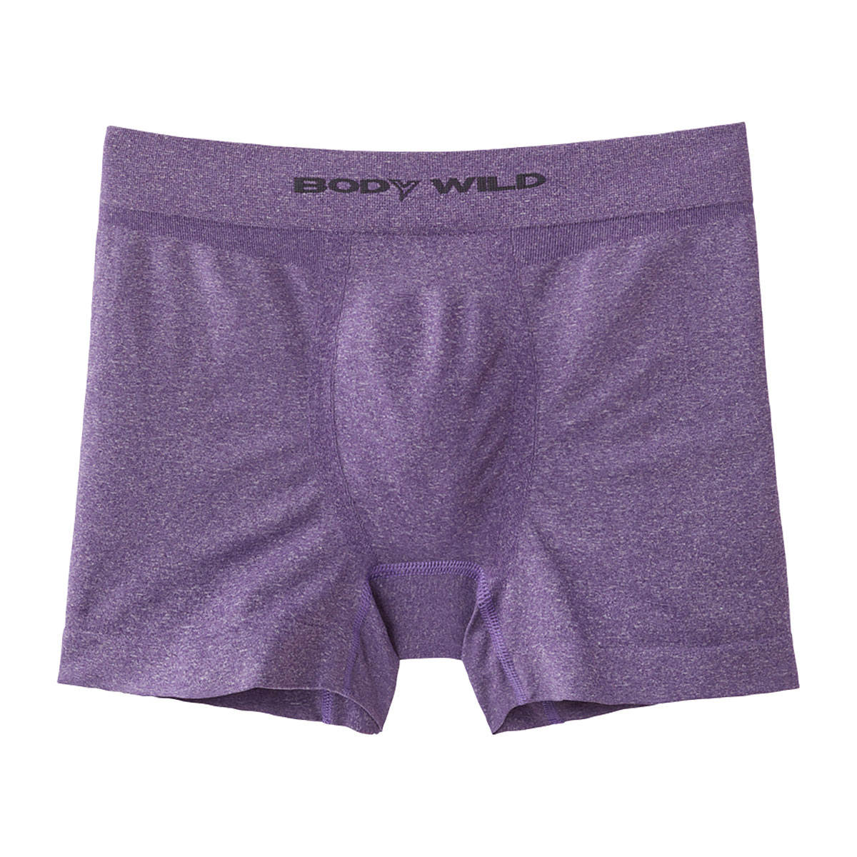グンゼ GUNZE ボディワイルド BODYWILD ボクサーパンツ メンズ 前とじ 立体成型 メランジ調(LC-ライラック-M)