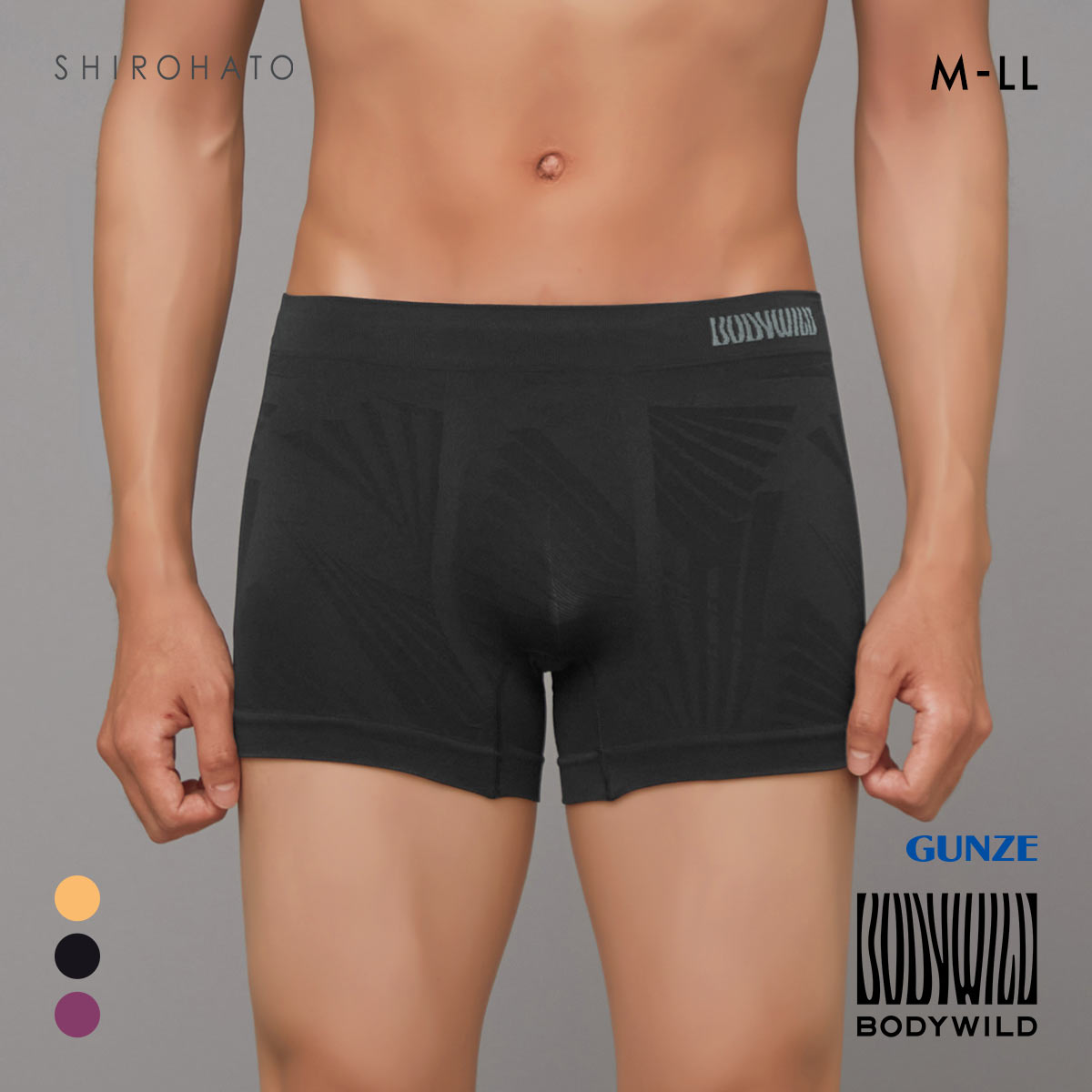 グンマ グンゼ BODY WILD 3D-Boxer トライアングル柄 ボクサーパンツ