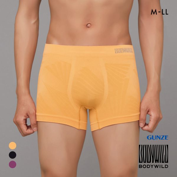 グンゼ BODY WILD 3D-Boxer トライアングル柄 ボクサーパンツ メンズ 立体成型 前とじ GUNZE ボディワイルド