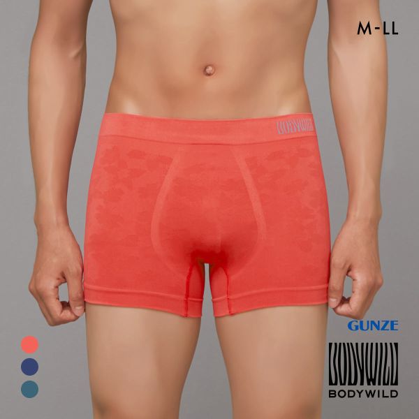 グンゼ BODY WILD 3D-Boxer ペタル柄 ボクサーパンツ メンズ 立体成型 前とじ GUNZE ボディワイルド