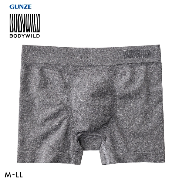 グンゼ BODY WILD 3D-Boxer メランジ調 ボクサーパンツ メンズ 立体成型 前とじ GUNZE ボディワイルド
