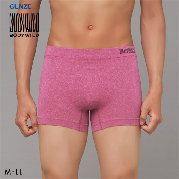 グンゼ BODY WILD 3D-Boxer メランジ調 ボクサーパンツ メンズ 立体成型 前とじ GUNZE ボディワイルド