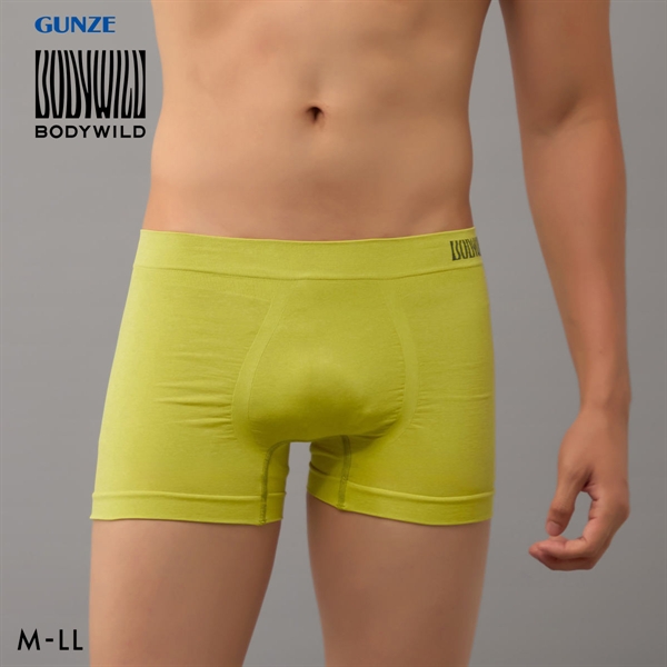 グンゼ BODY WILD 3D-Boxer メランジ調 ボクサーパンツ メンズ 立体成型 前とじ GUNZE ボディワイルド