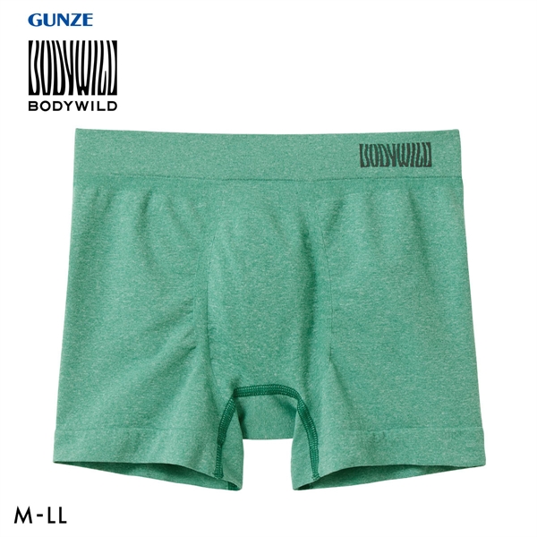 グンゼ BODY WILD 3D-Boxer メランジ調 ボクサーパンツ メンズ 立体成型 前とじ GUNZE ボディワイルド