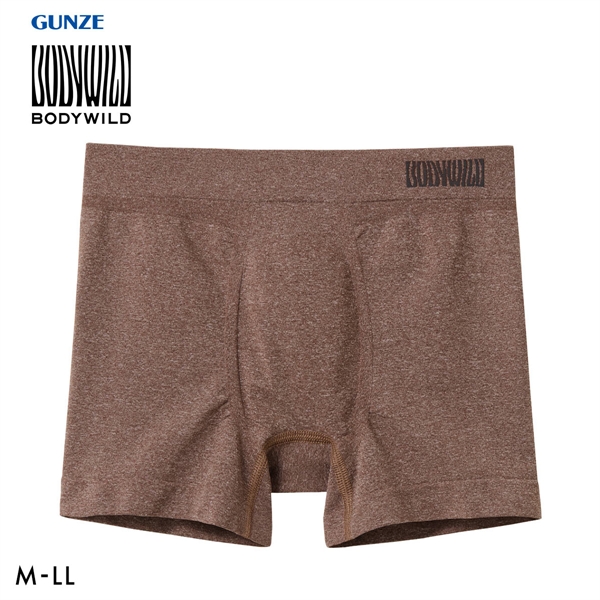 グンゼ BODY WILD 3D-Boxer メランジ調 ボクサーパンツ メンズ 立体成型 前とじ GUNZE ボディワイルド