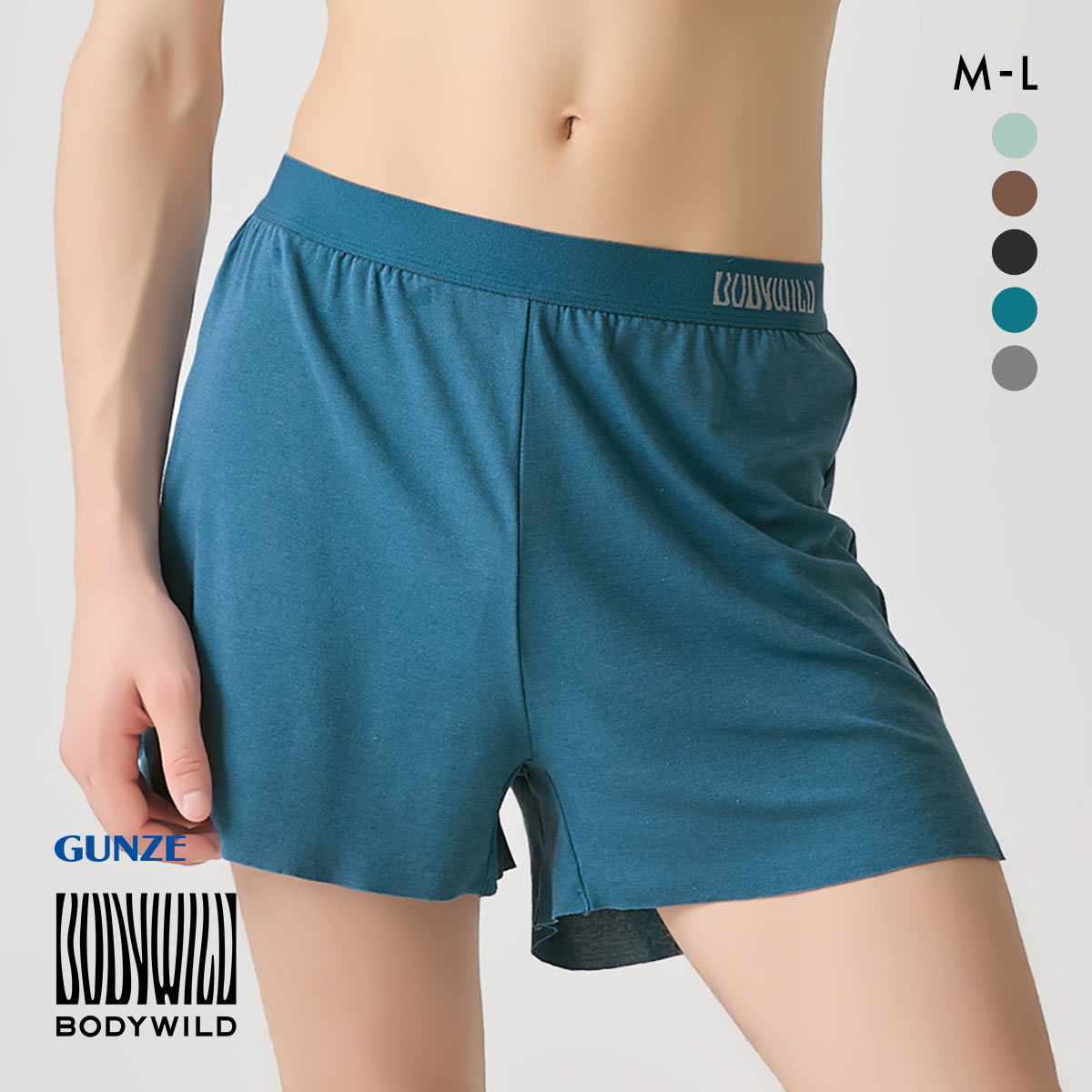グンゼ GUNZE ボディワイルド BODY WILD フィットトランクス メンズ トランクス 前とじ(DBU-濃ブルー-M)