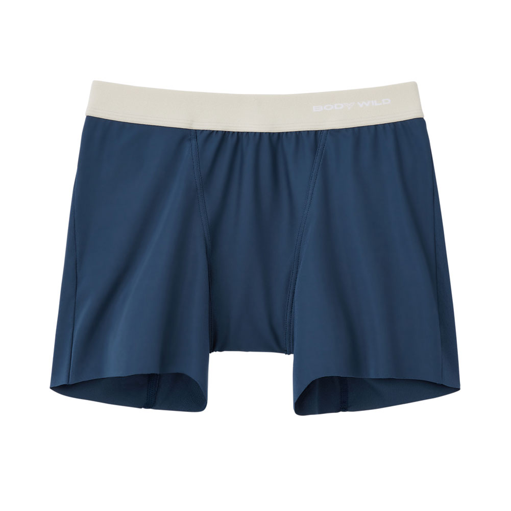 グンゼ GUNZE ボディワイルド BODY WILD BOXER ジェンダーニュートラル 男女兼用 セミロング ボクサーパンツ メンズ レディース(BG-ブルーグリーン-S)