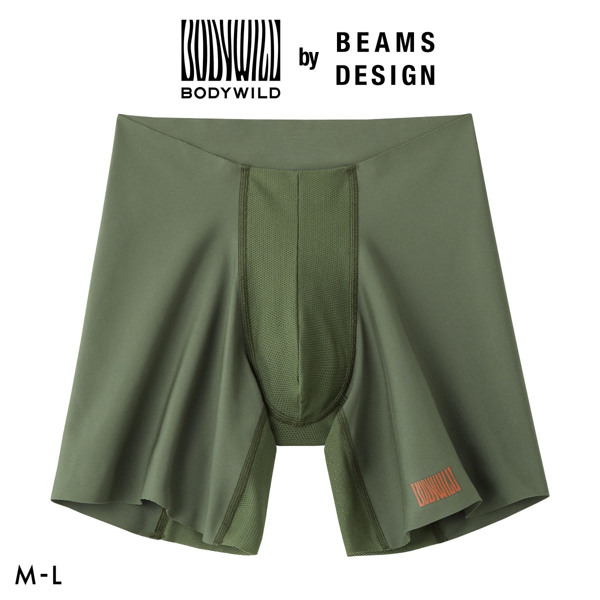 グンゼ BODY WILD by BEAMS DESIGN エアーズ ロングタイプ ボクサーパンツ AIRZ メンズ ビームス GUNZE ボディワイルド(KH-カーキ-M)