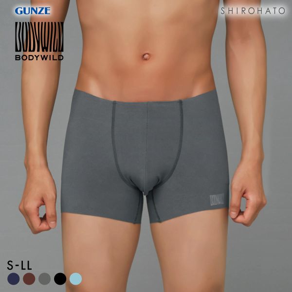 グンゼ BODY WILD AIRZ カットオフ ボクサーパンツ メンズ ナイロンタイプ 前とじ GUNZE ボディワイルド エアーズ