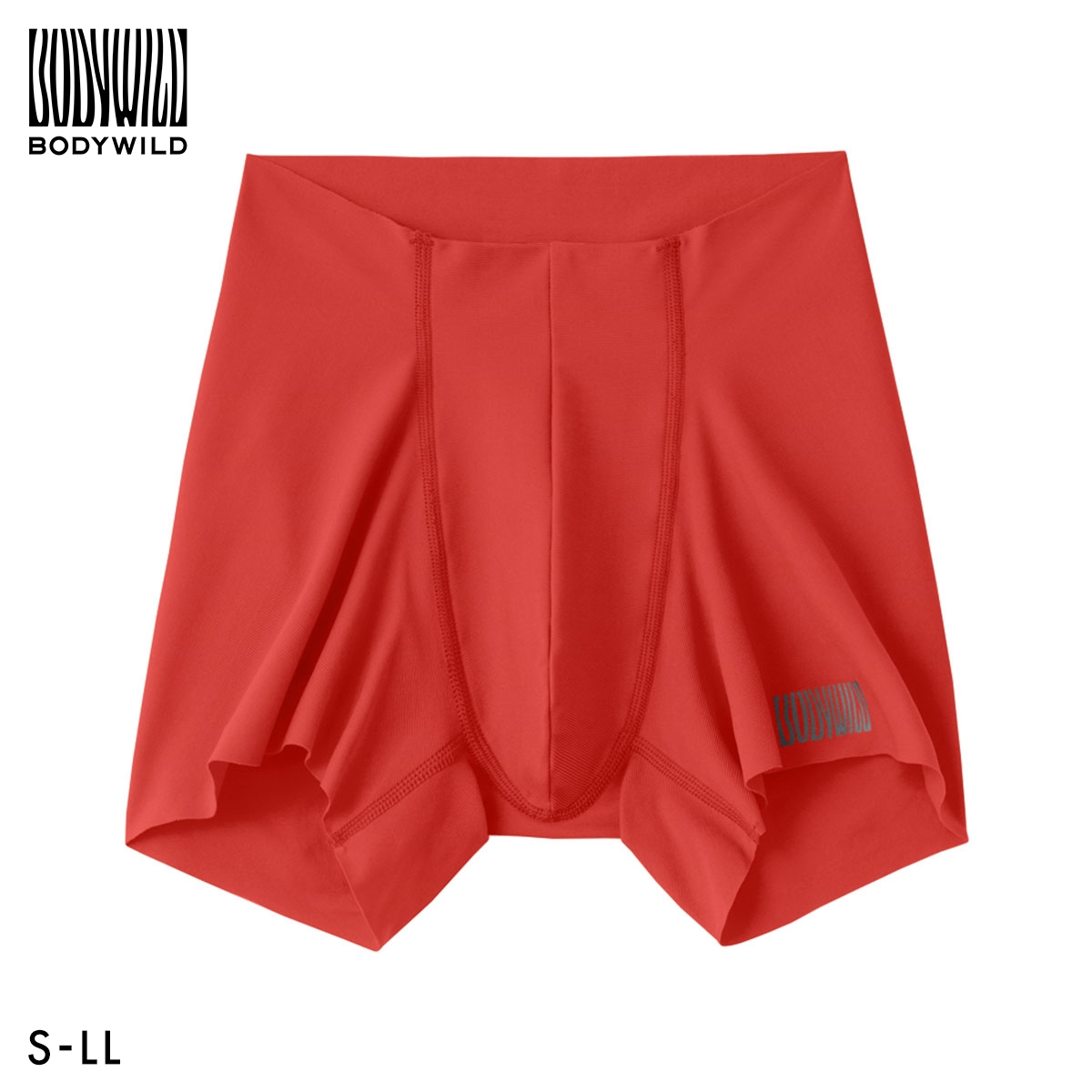 グンゼ BODY WILD AIRZ カットオフ ボクサーパンツ メンズ ナイロンタイプ 前とじ GUNZE ボディワイルド エアーズ(RE-レッド-S)