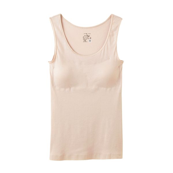 グンゼ GUNZE シーファー CFA エジプト綿100％ パッド付き タンクトップ インナー レディース