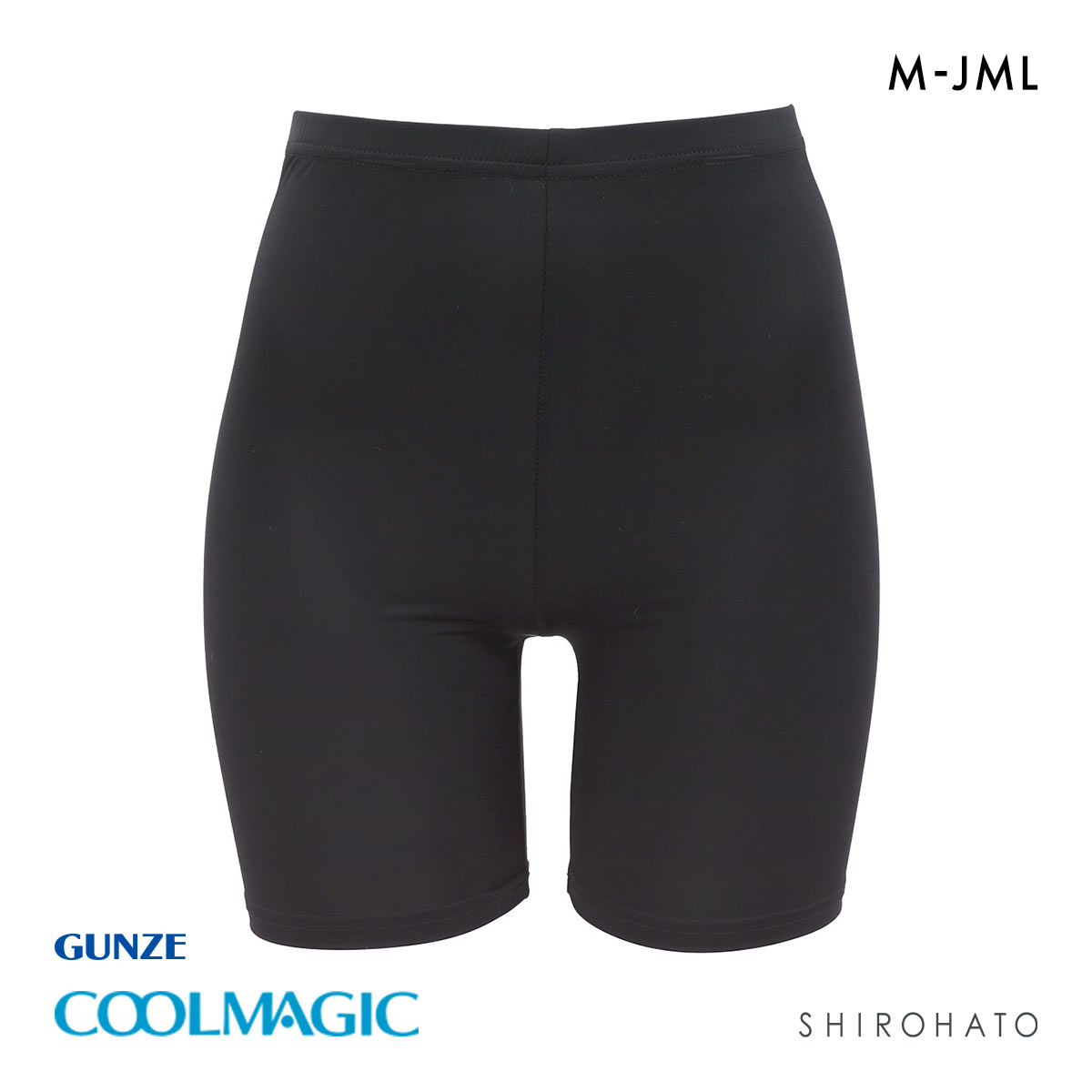 グンゼ クールマジック 瞬間冷脚 3分丈レギンス レディース 涼感 冷感 大きいサイズ GUNZE COOLMAGIC(BK-ブラック-M-L)
