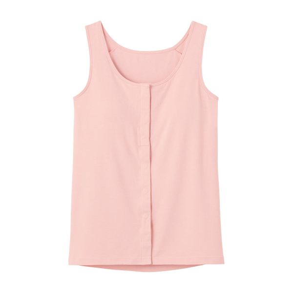 グンゼ GUNZE セルフェア SELFEAR クリップインナー レディース タンクトップ カップ付 前開き フェムテック セルフケア