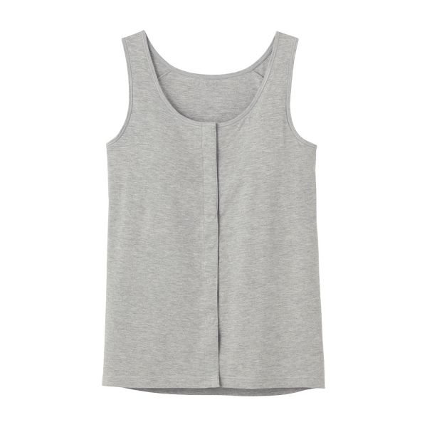 グンゼ GUNZE セルフェア SELFEAR クリップインナー レディース タンクトップ カップ付 前開き フェムテック セルフケア