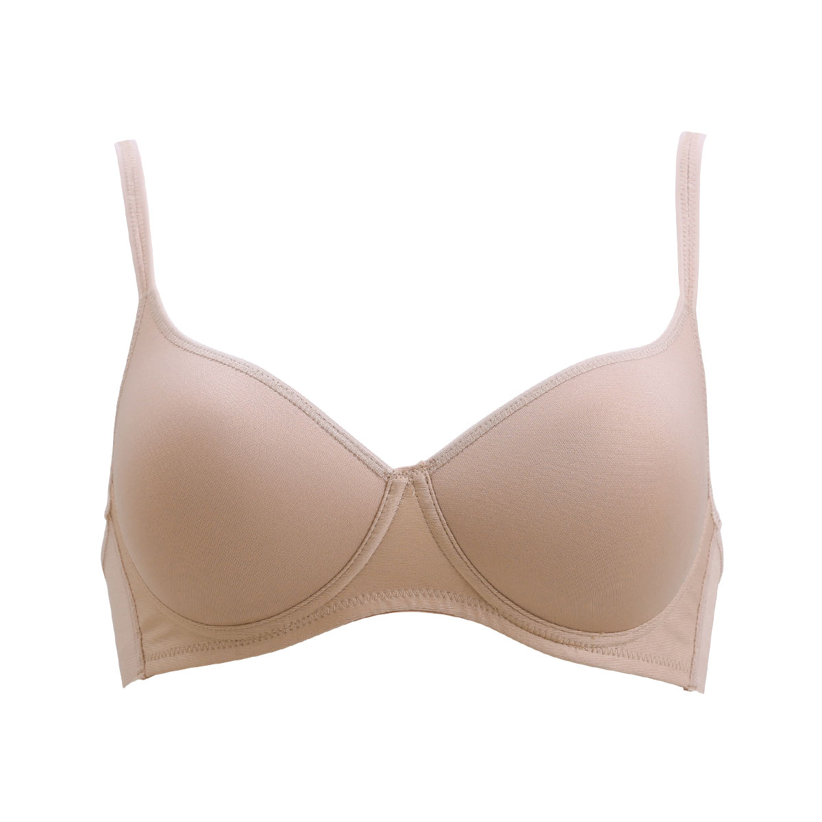 グンゼ GUNZE 軽ブラ ひびきにくい ノンワイヤー 3/4カップブラジャー(BE-ベージュ-A70)