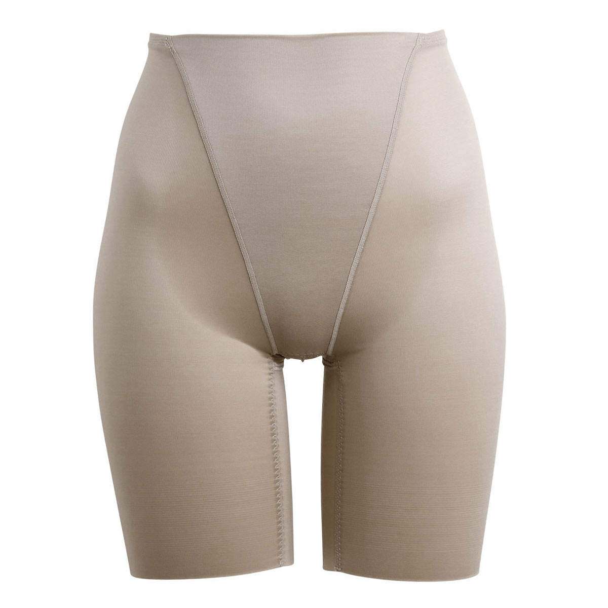 グンゼ GUNZE 軽くてコンパクトな新感覚ガードル 軽パン ウエストらくらくロングガードル(ペールブラウン-M)