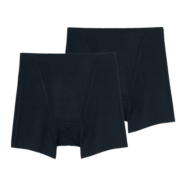 グンゼ GUNZE ひびきにくい綿85％ サニタリーショーツ ボーイレングス 一分丈 羽つきナプキン対応 2枚セット