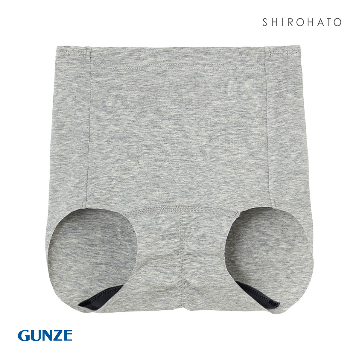 グンゼ GUNZE ひびきにくい サニタリーショーツ 綿85％ 消臭 レディース 単品(HGY-杢グレー-M)