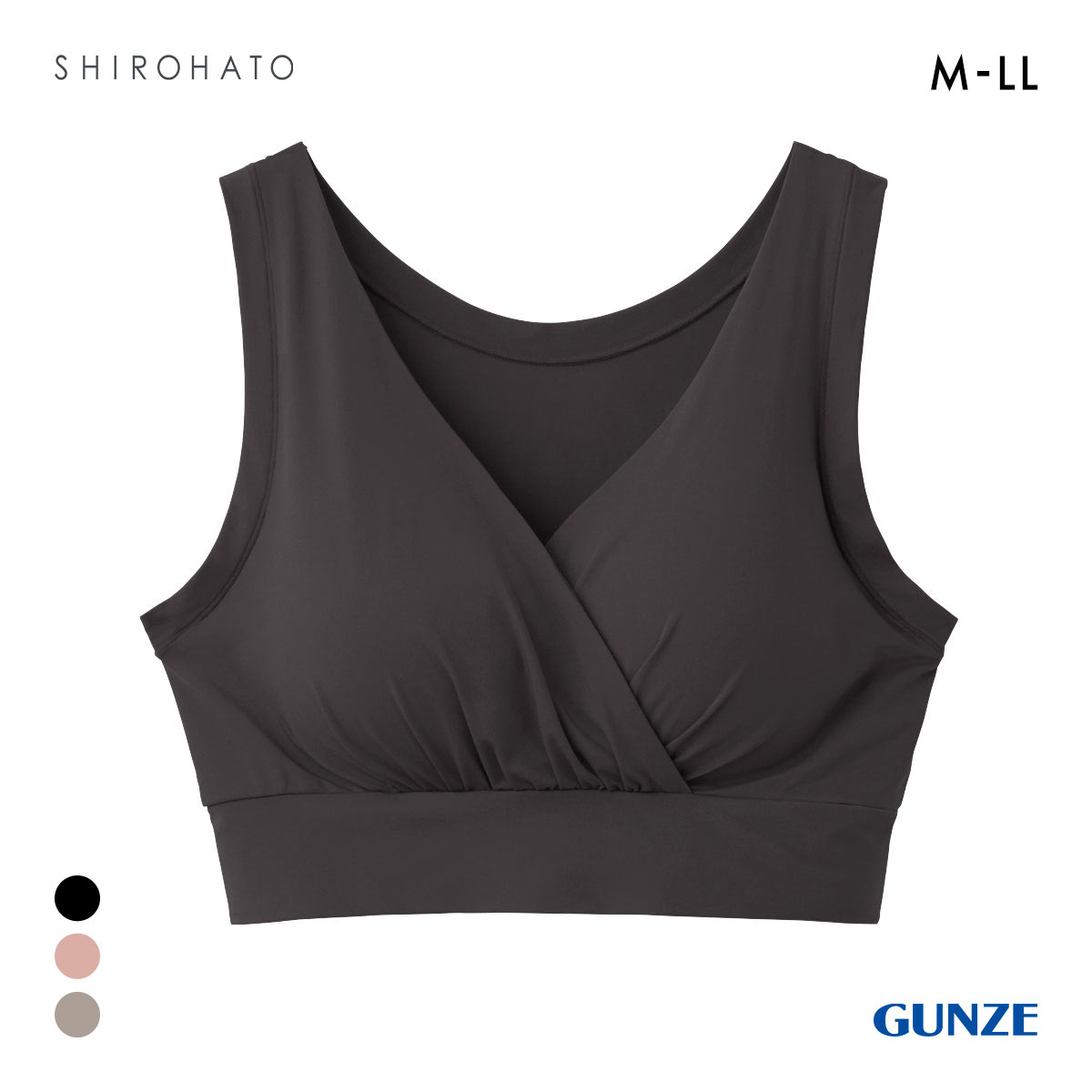 グンゼ ミラクルモンスター ハーフトップ レディース いいここち ワンサイズ M-LL 単品 GUNZE(BK-ブラック-M-LL)