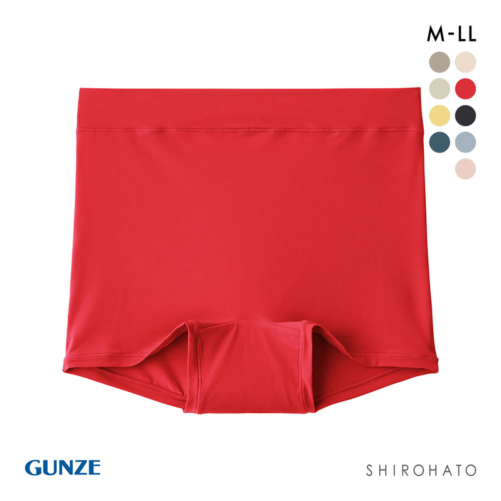 グンゼ GUNZE ミラクルモンスター 一分丈ボクサー ショーツ レディース 伸びる M-LL ワンサイズ 単品(RE-レッド-M-LL)