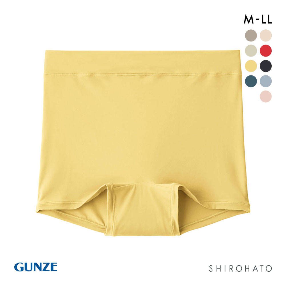 グンゼ GUNZE ミラクルモンスター 一分丈ボクサー ショーツ レディース 伸びる M-LL ワンサイズ 単品(YE-イエロー-M-LL)