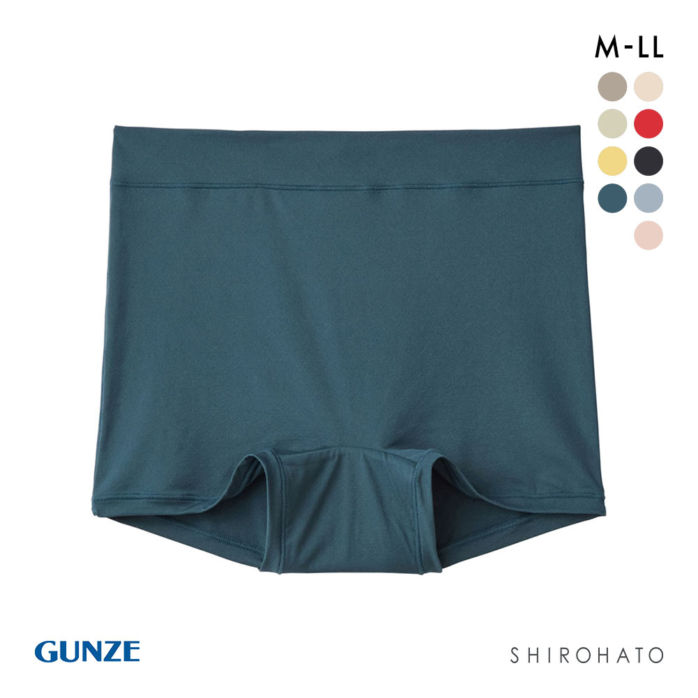 グンゼ GUNZE ミラクルモンスター 一分丈ボクサー ショーツ レディース 伸びる M-LL ワンサイズ 単品(BGR-ブルーグリーン-M-LL)