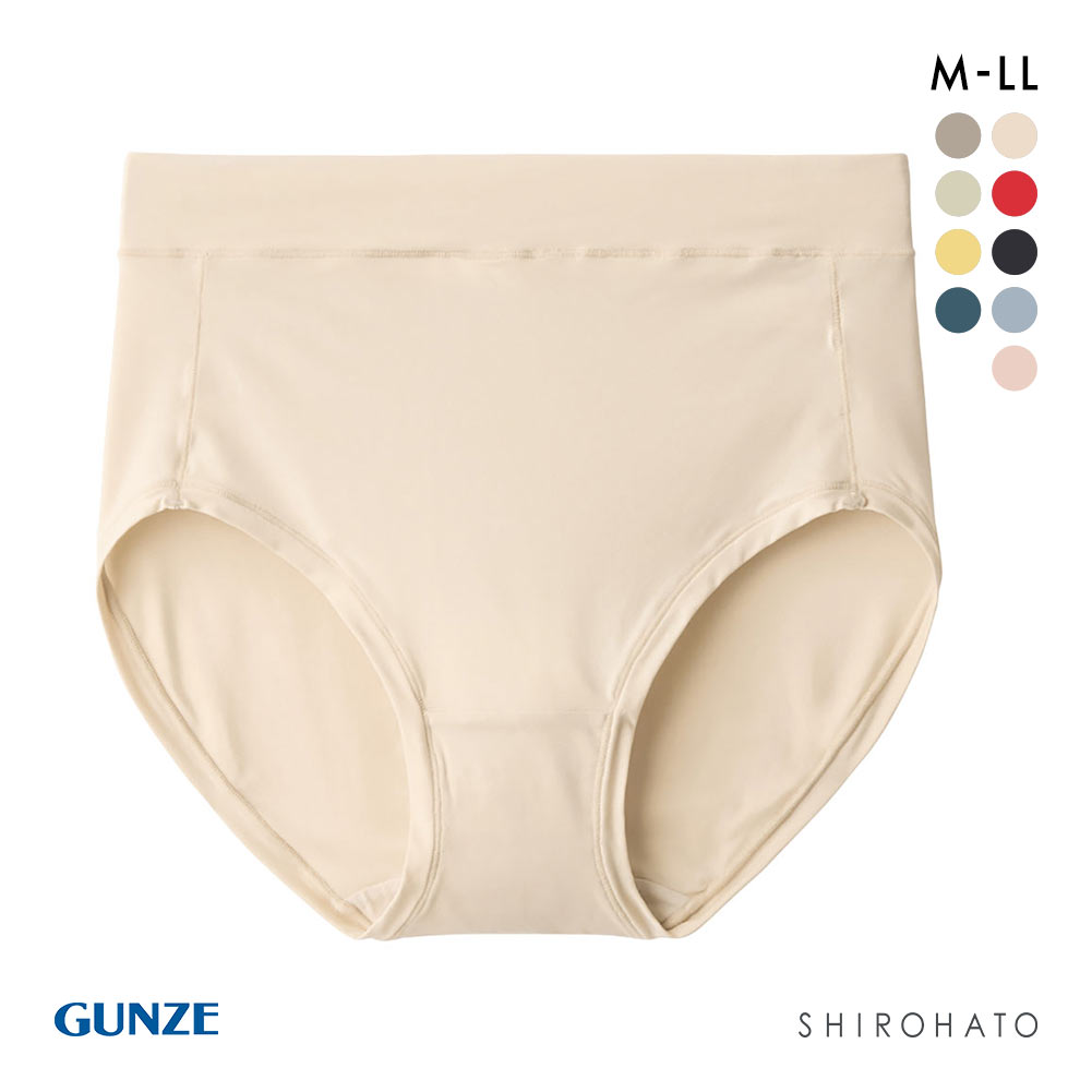グンゼ GUNZE ミラクルモンスター レギュラーショーツ レディース 伸びる M-LL ワンサイズ 単品(LBE-薄ベージュ-M-LL)