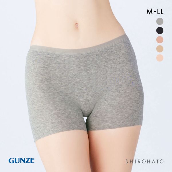 グンゼ GUNZE いいここち ひびきにくい綿85% ショーツ 一分丈 深め ハイウエスト 単品