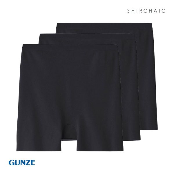 グンゼ GUNZE いいここち ひびきにくい綿85% ショーツ 一分丈 深め ハイウエスト 3枚セット