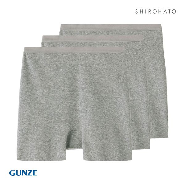 グンゼ GUNZE いいここち ひびきにくい綿85% ショーツ 一分丈 深め ハイウエスト 3枚セット