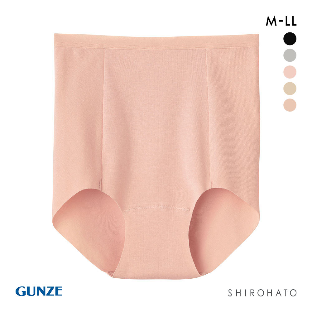 グンゼ GUNZE いいここち ひびきにくい綿85％ ショーツ 超深め レディース ローレッグ 単品(PE-ピーチ-M)