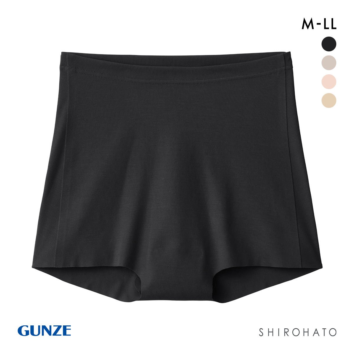 グンゼ GUNZE hadaka 脇 シック無縫製 レギュラーショーツ GUNZE(BK-ブラック-M)