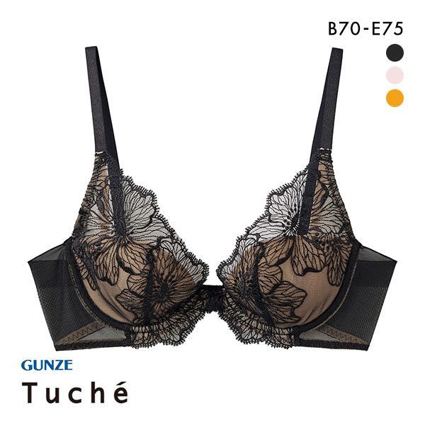 グンゼ GUNZE トゥシェ Tuche more more sheer BRA 盛らない派の透明感ブラ ブラジャー レディース 単品