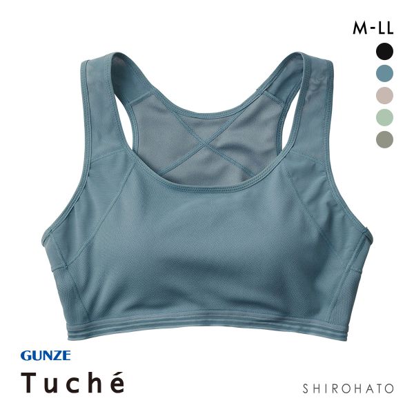 グンゼ GUNZE トゥシェ Tuche ACTIBALANCE 寄せろ！肩甲骨 ハーフトップ レディース ノンワイヤーブラジャー ワイヤレスブラ 単品