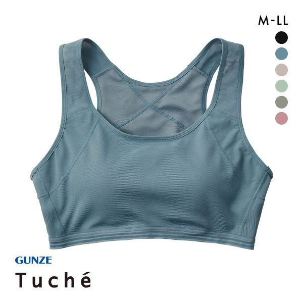 グンゼ GUNZE トゥシェ Tuche ACTIBALANCE 寄せろ！肩甲骨 ハーフトップ レディース ノンワイヤーブラジャー ワイヤレスブラ 単品