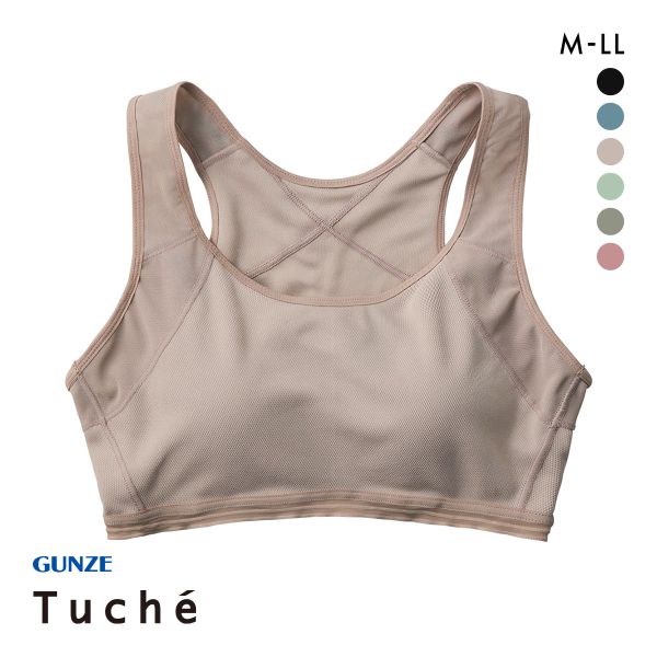 グンゼ GUNZE トゥシェ Tuche ACTIBALANCE 寄せろ！肩甲骨 ハーフトップ レディース ノンワイヤーブラジャー ワイヤレスブラ 単品